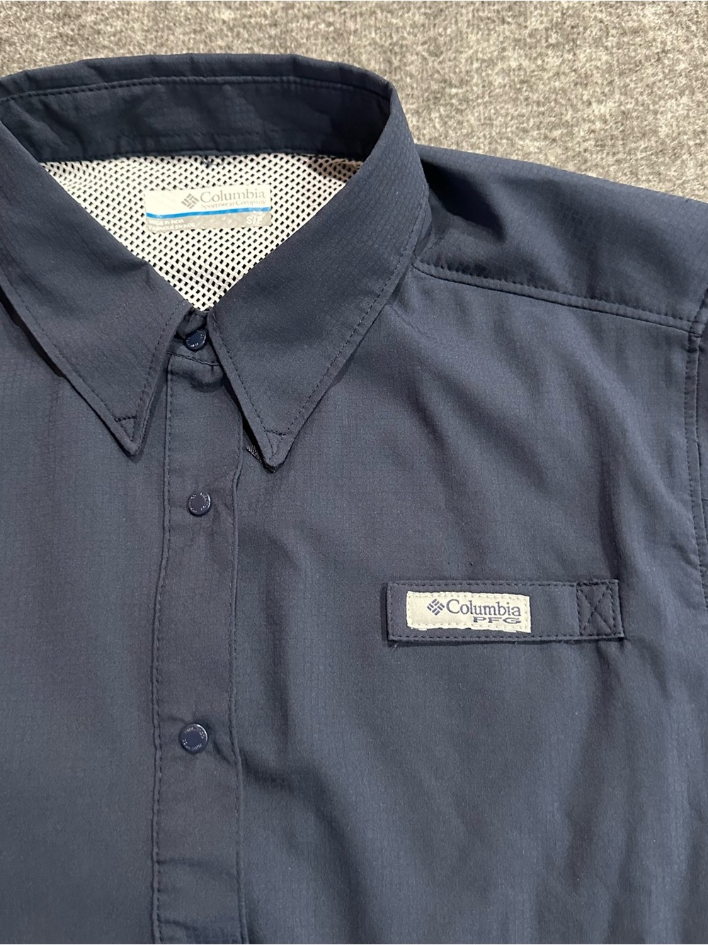 Columbia PFG Women's Omni-Shade Navy Long Sleeve Fishing Shirt Size Small - Picture 2 of 7